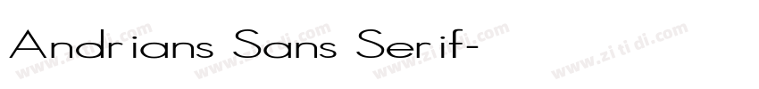 Andrians Sans Serif字体转换